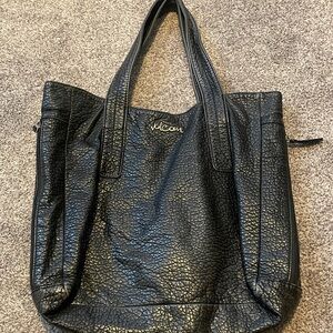 Volcom Textured Black Tote Bag